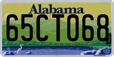 AL license plate 65CT068