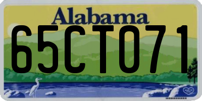 AL license plate 65CT071