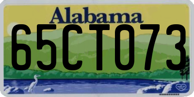 AL license plate 65CT073