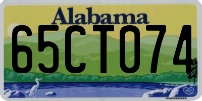 AL license plate 65CT074