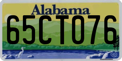 AL license plate 65CT076