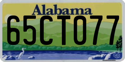 AL license plate 65CT077