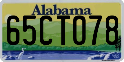 AL license plate 65CT078