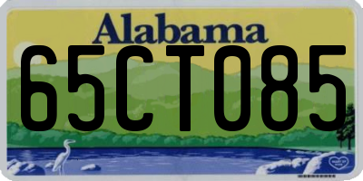 AL license plate 65CT085