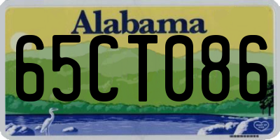 AL license plate 65CT086