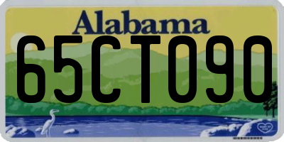 AL license plate 65CT090