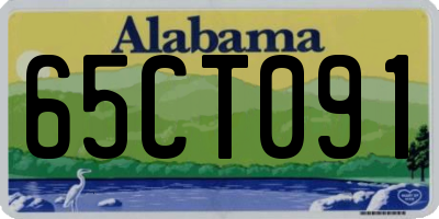 AL license plate 65CT091