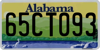 AL license plate 65CT093