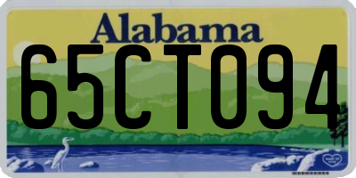 AL license plate 65CT094