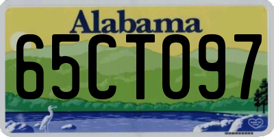 AL license plate 65CT097