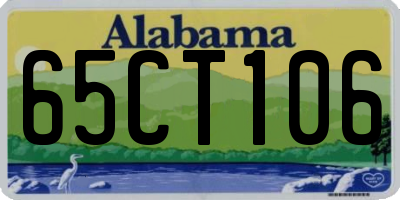AL license plate 65CT106