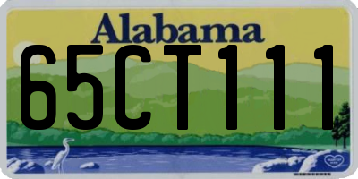 AL license plate 65CT111
