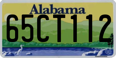 AL license plate 65CT112