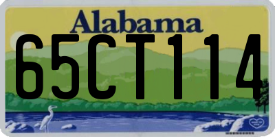 AL license plate 65CT114