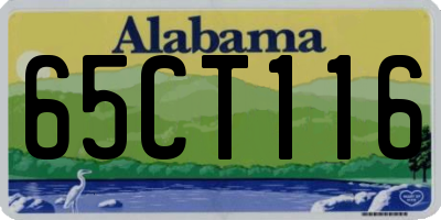 AL license plate 65CT116