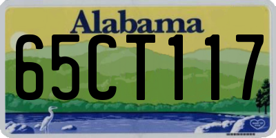 AL license plate 65CT117