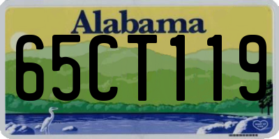AL license plate 65CT119