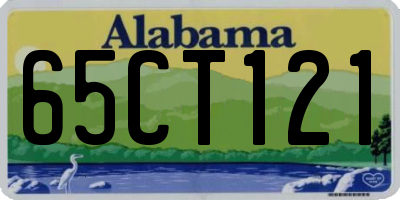 AL license plate 65CT121