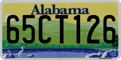 AL license plate 65CT126