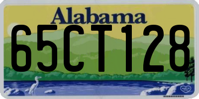 AL license plate 65CT128