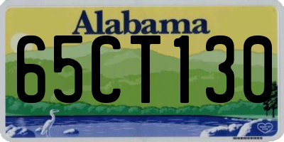 AL license plate 65CT130