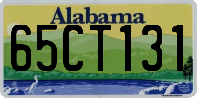 AL license plate 65CT131