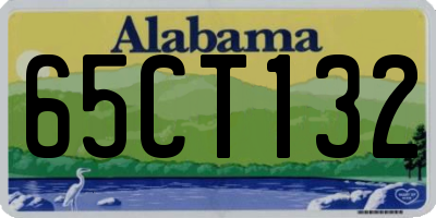 AL license plate 65CT132
