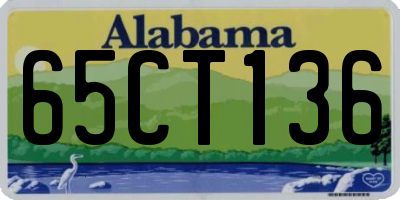 AL license plate 65CT136