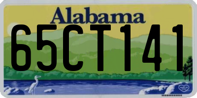 AL license plate 65CT141