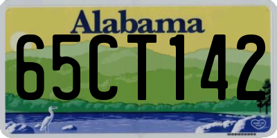 AL license plate 65CT142