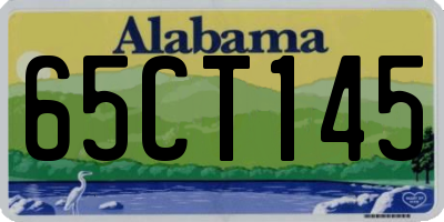 AL license plate 65CT145