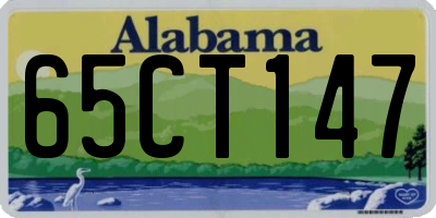 AL license plate 65CT147