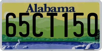 AL license plate 65CT150