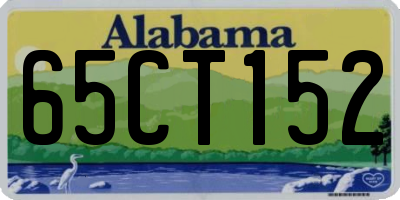 AL license plate 65CT152