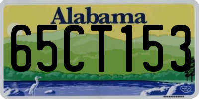 AL license plate 65CT153