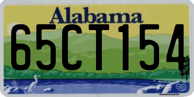 AL license plate 65CT154