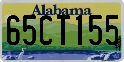 AL license plate 65CT155