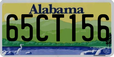AL license plate 65CT156
