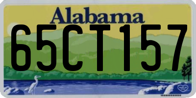 AL license plate 65CT157
