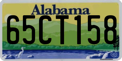 AL license plate 65CT158