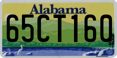 AL license plate 65CT160