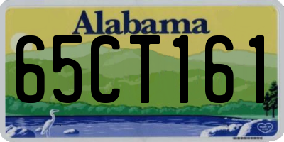 AL license plate 65CT161