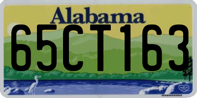 AL license plate 65CT163