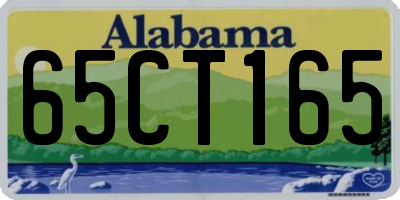 AL license plate 65CT165