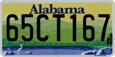 AL license plate 65CT167