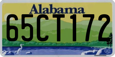 AL license plate 65CT172