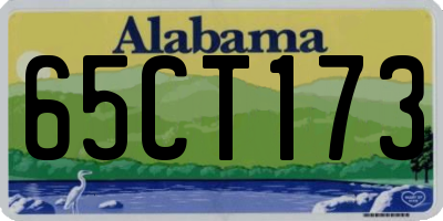 AL license plate 65CT173
