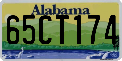 AL license plate 65CT174