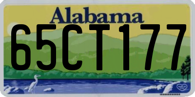 AL license plate 65CT177