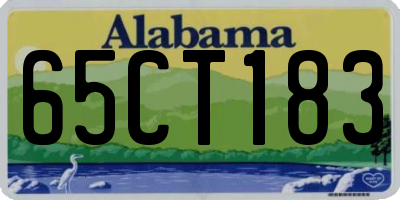 AL license plate 65CT183